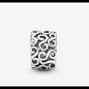 Authentic Pandora Swirl Clip Charm